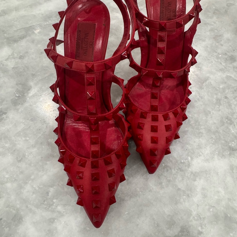 Valentino Red Studded Heels